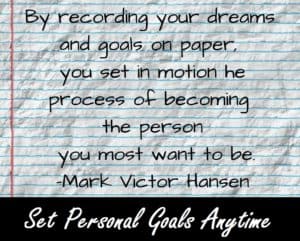 Setting Personal Goals