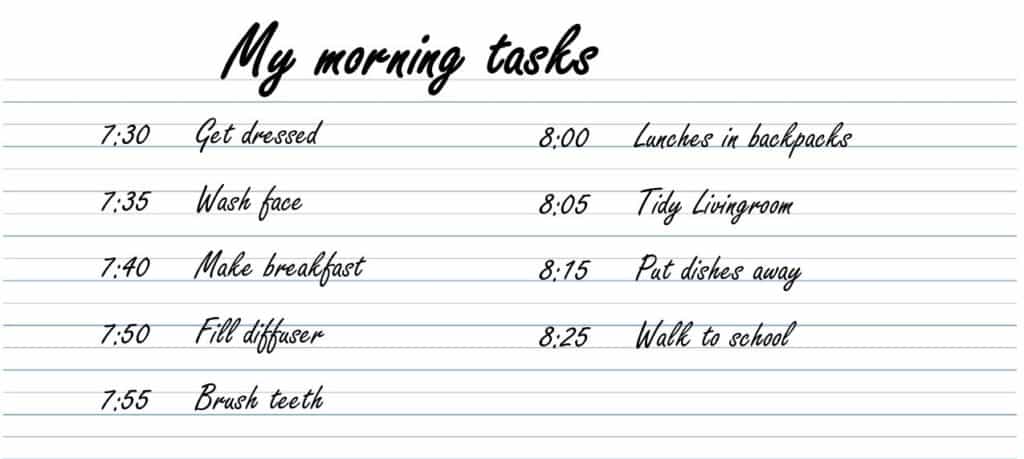 Morning Schedule